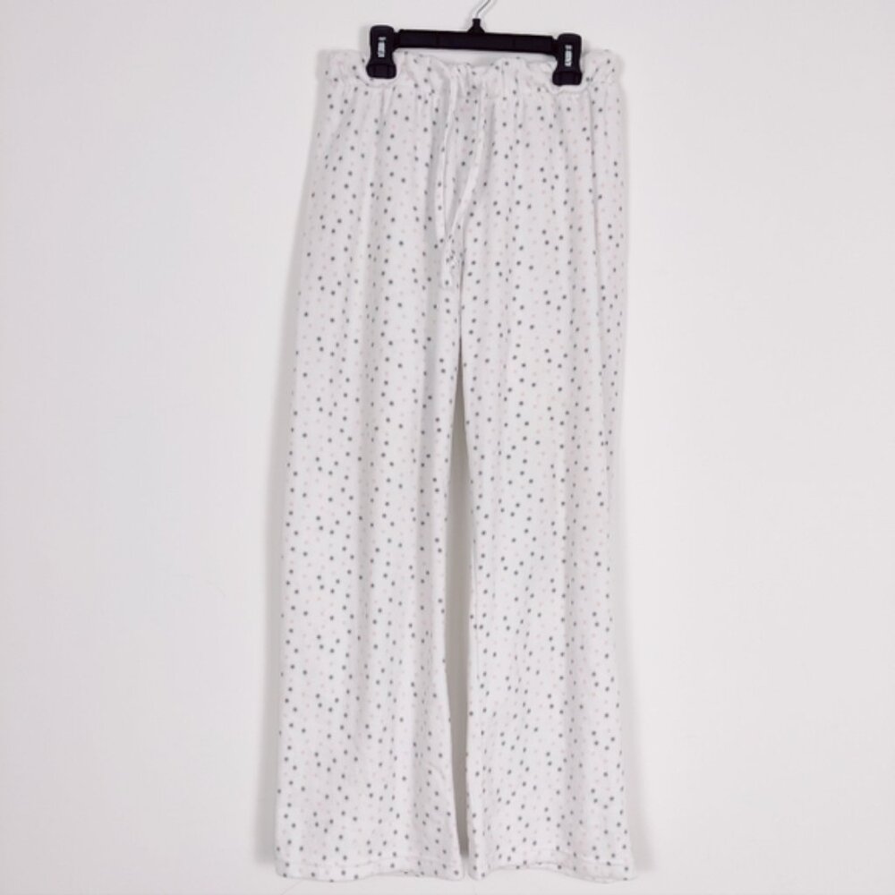 Cuddly Canuckies Women's Polka Dot Fleece Loungewear Pants Size Small Sweatpants